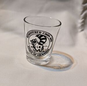 Louisiana Raccoon Shot Glass